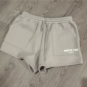 White Fox boxy lounge shorts